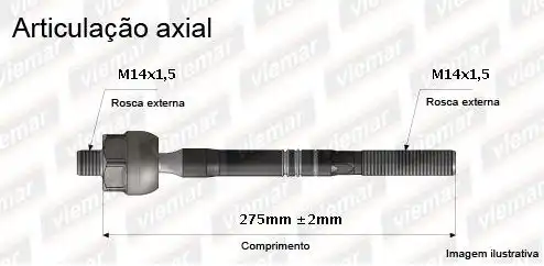 BARRA AXIAL ONIX/COBALT/SPIN/PRISMA 2017....